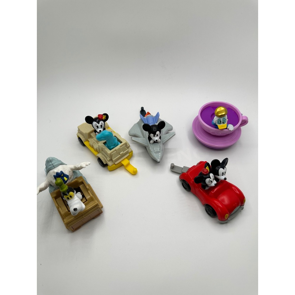 Disney World Happy Meal Toy Lot Mickey Minnie Goofy Donald 2020 2022 5pc Set